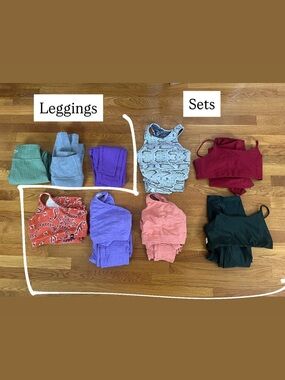 Assorted Activewear Sets and Leggings - Multicolor